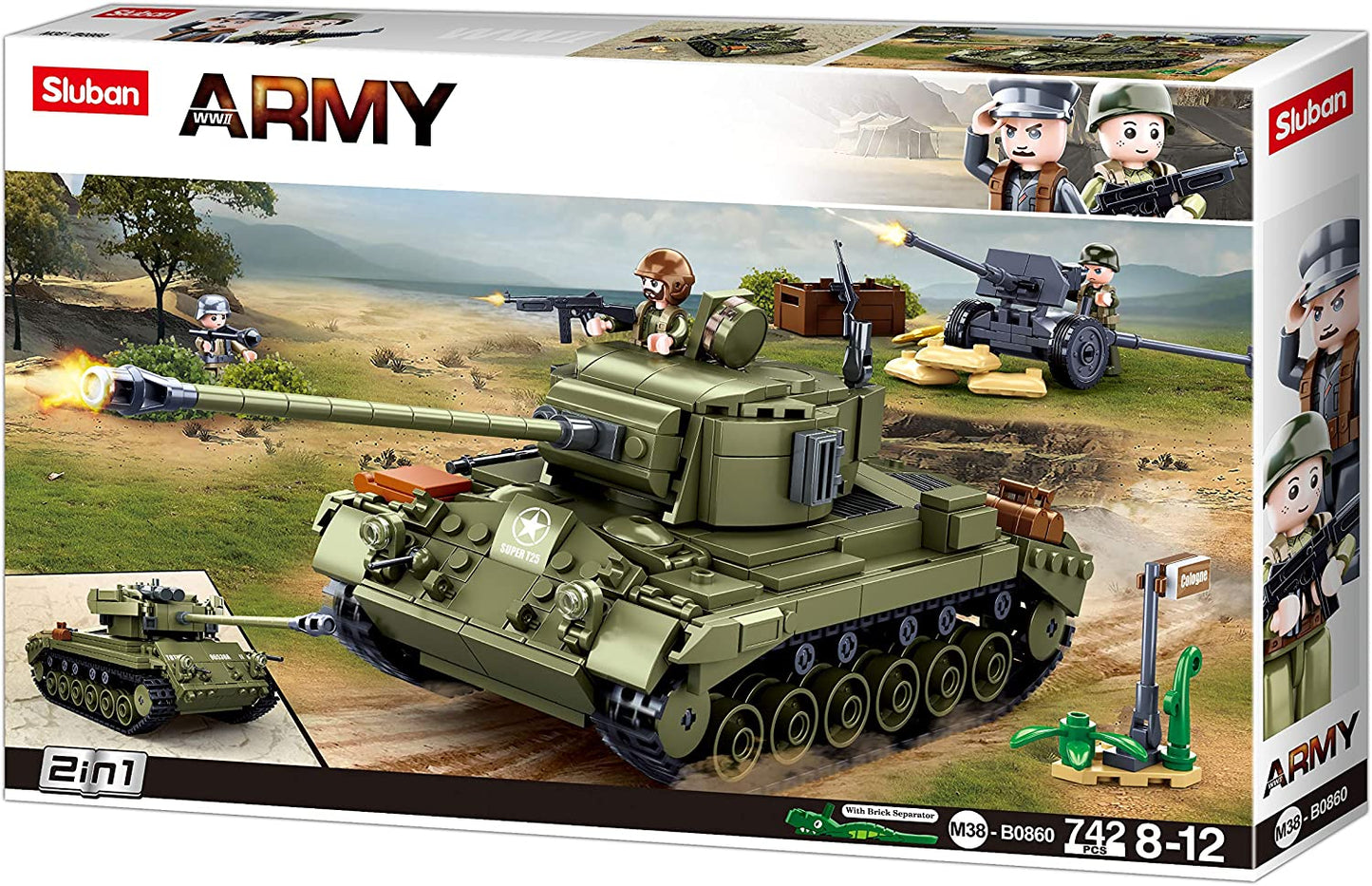 Sluban Allied midium Tank M38-B0860