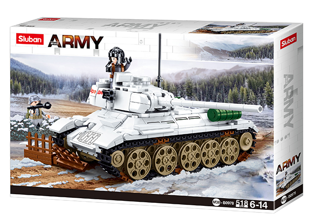 Sluban Medium Tank (White) M38-B0978
