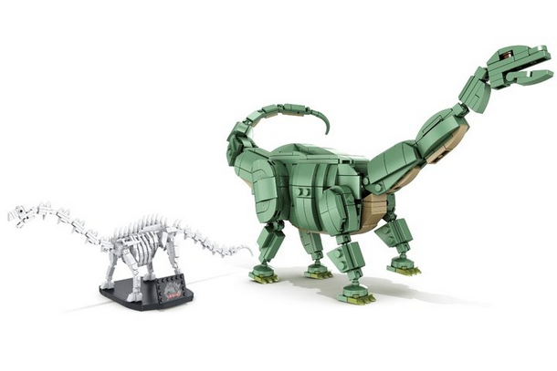 Dinosauria Brontosaurus + Fossil