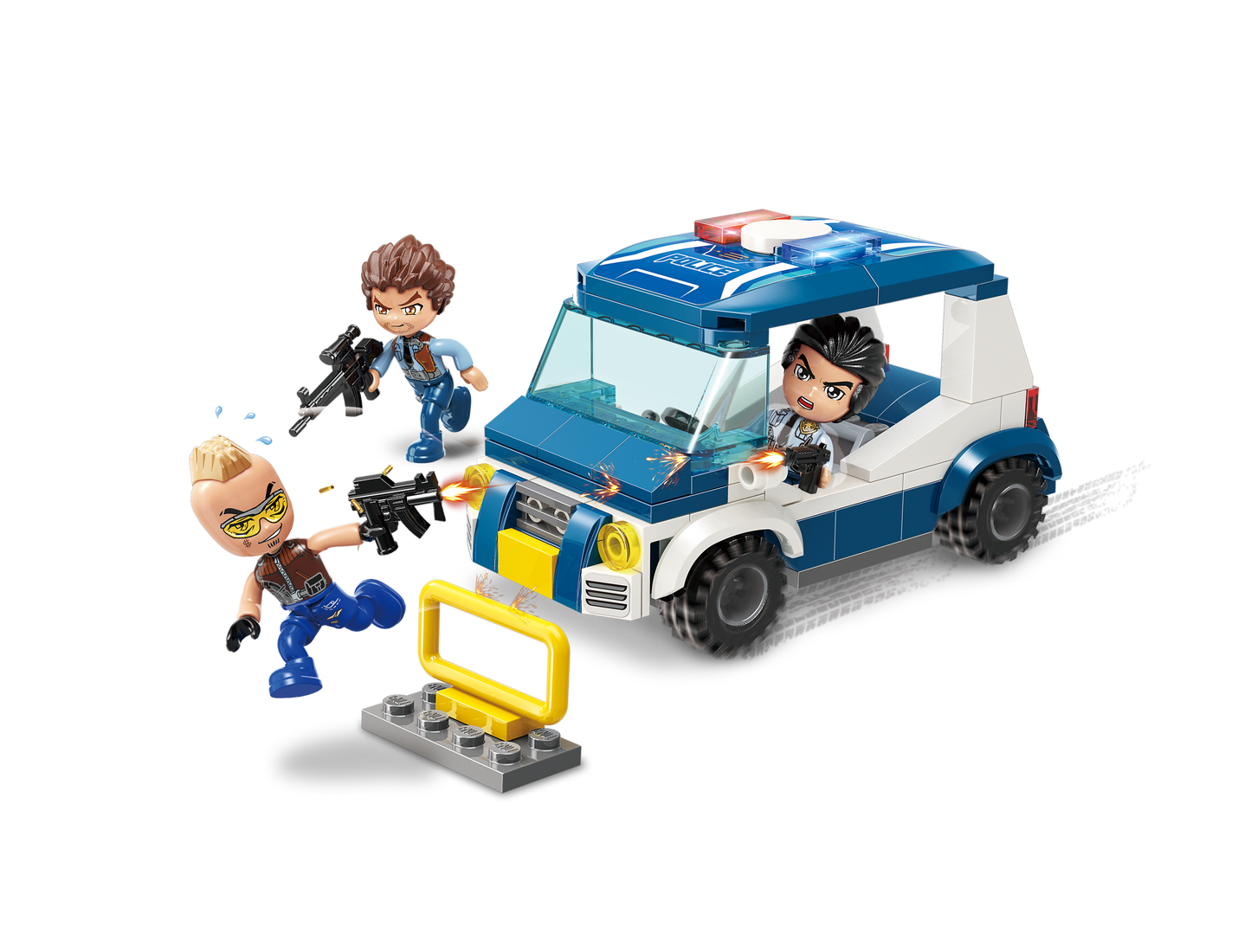MineCity Polizei Streifenwagen im Einsatz