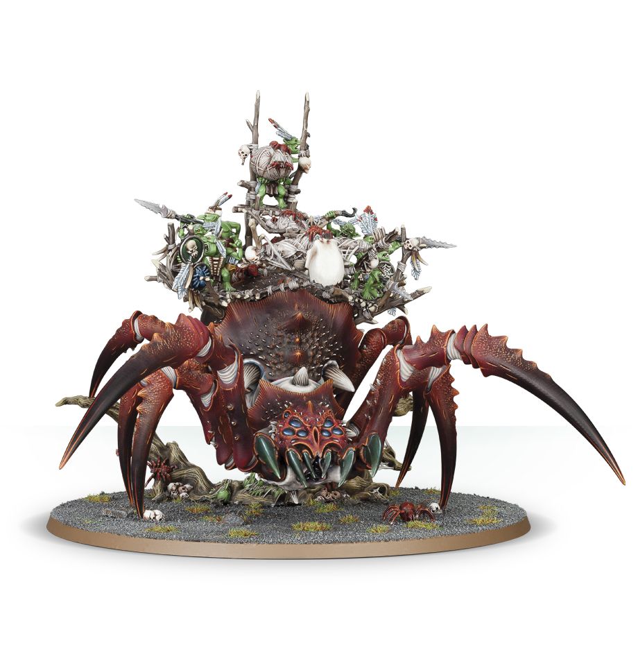 Arachnarok-Spinne mit Netzschleuda