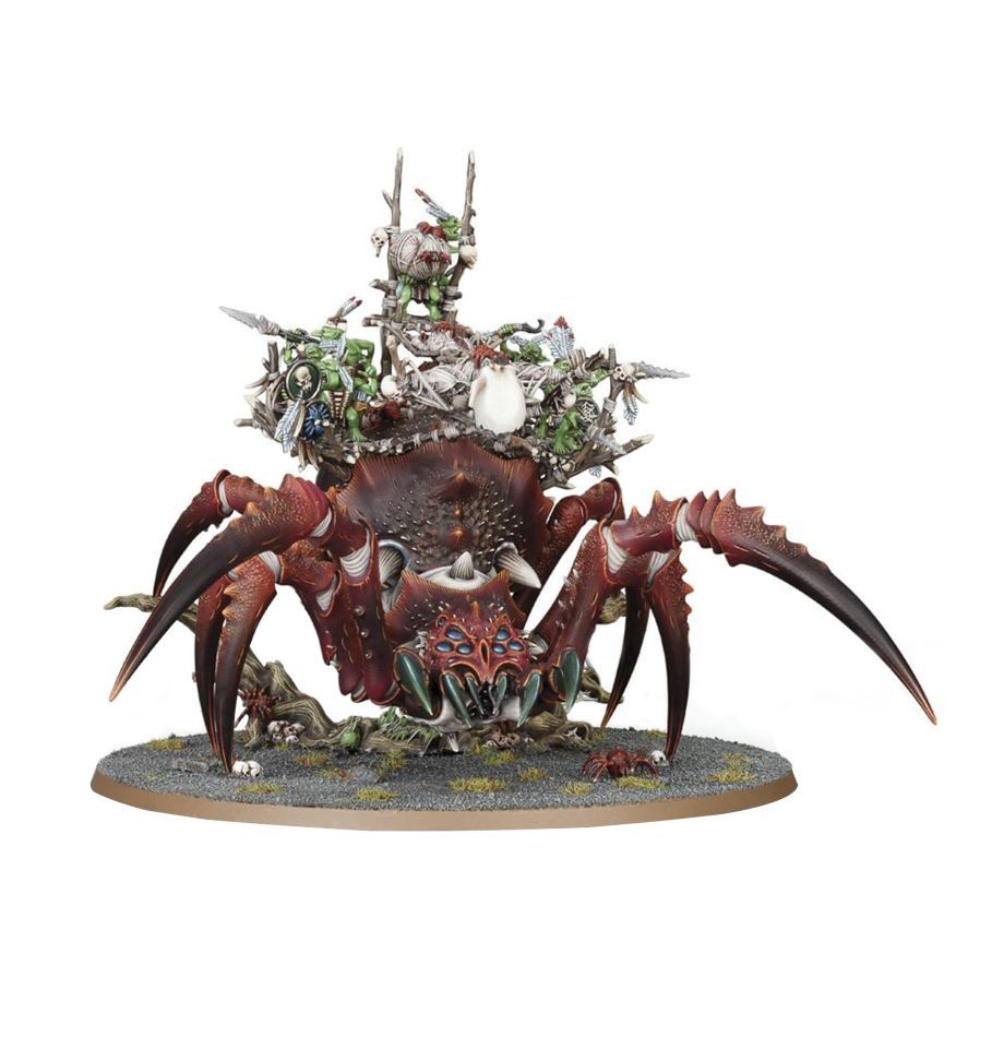 Arachnarok-Spinne mit Netzschleuda