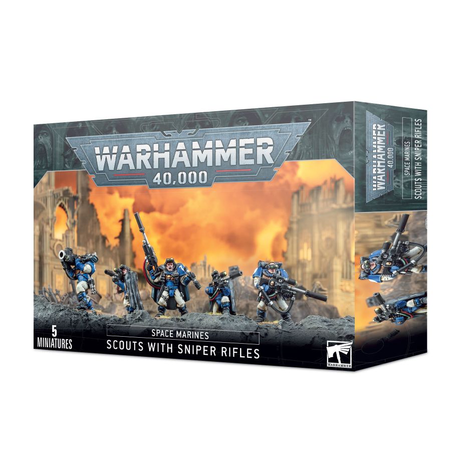 Scouts der Space Marines mit Scharfschützengewehr
