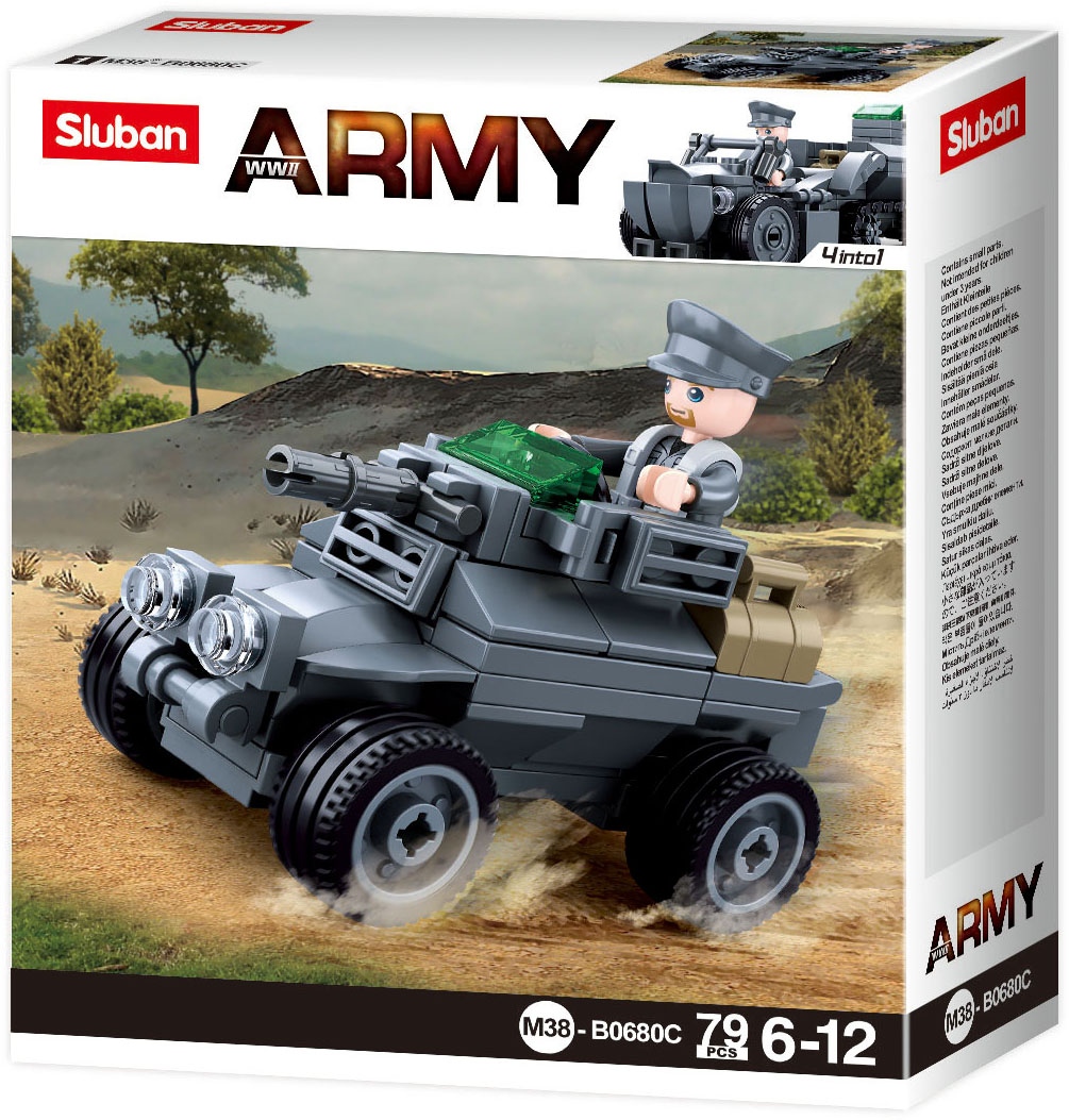 Sluban German Army armored car M38-B0680C