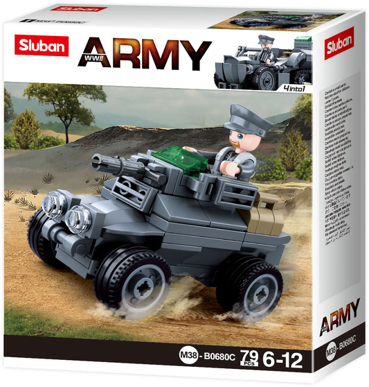Sluban German Army armored car M38-B0680C