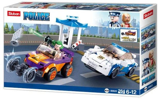 Sluban Police Chase with Pull Back Motor M38-B0825
