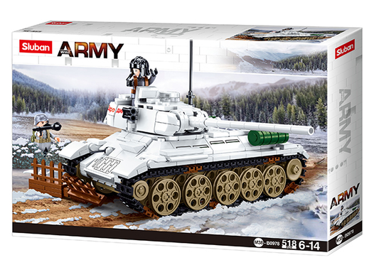 Sluban Medium Tank (White) M38-B0978