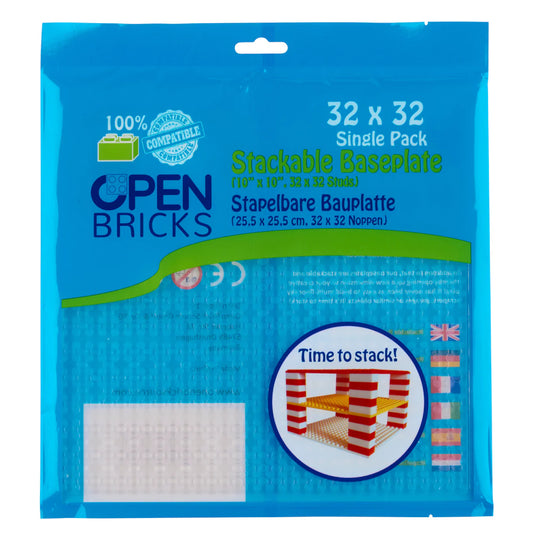 Baseplate transparent klar (32x32)