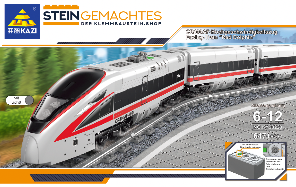 Hochgeschwindigkeitszug Fuxing-Train "Red Dolphin"