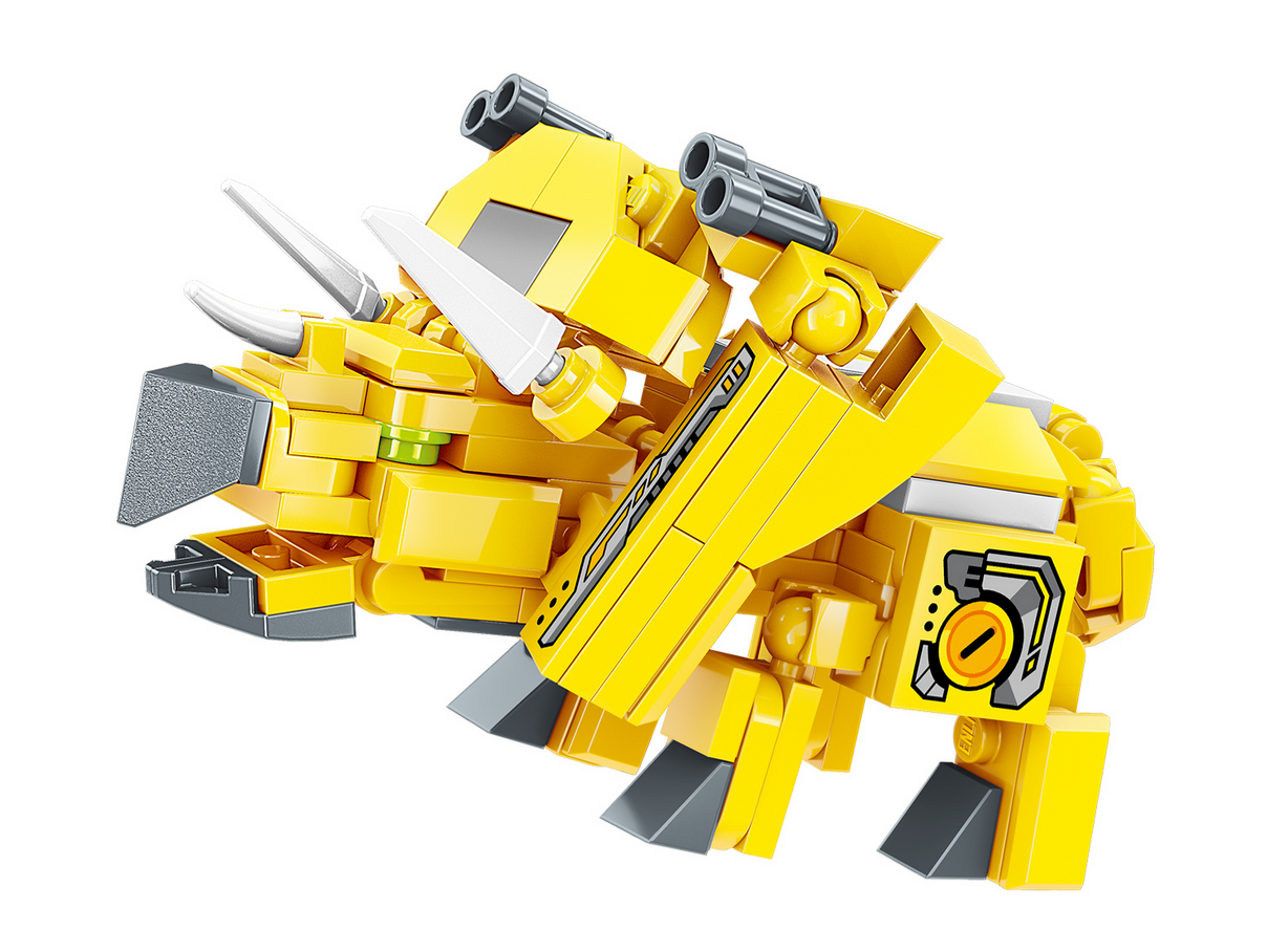 Trans-Collector machine armour beast cube Triceratops Dinosaurier